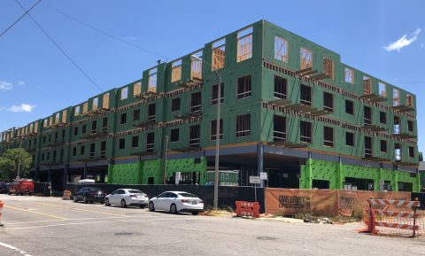 The Marketplace Apartments taking shape in downtown Flint